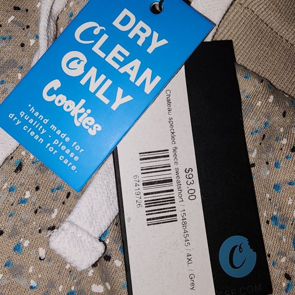 Cookies Sf CHATEAU Fleece Sweatshorts Grey and shirt set - Picture 7 of 12